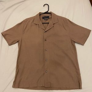 Abercrombie Linen-Blend Camp Collar Shirt